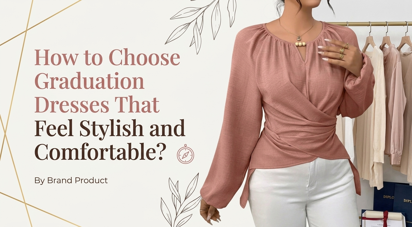 Stylish graduation dresses and polka dot tops by Allegra K